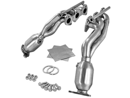Twisted Steel Header 409 Stainless Steel w/ Cat Toyota Tacoma 12-15 V6-4.0L aFe Power-1