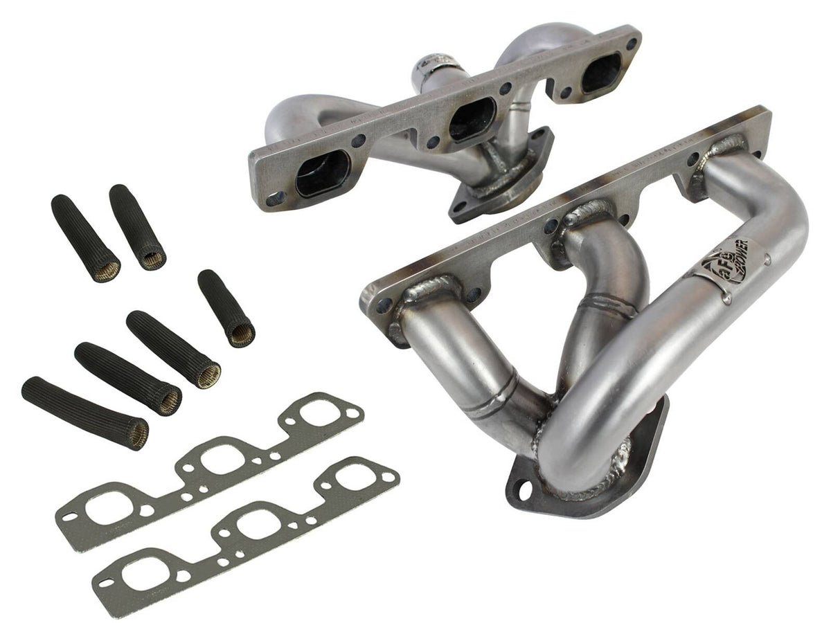 Twisted Steel 409 Stainless Steel Short Tube Header Jeep Wrangler (JK) 07-11 V6-3.8L w/ Gasket Or Seal aFe Power
