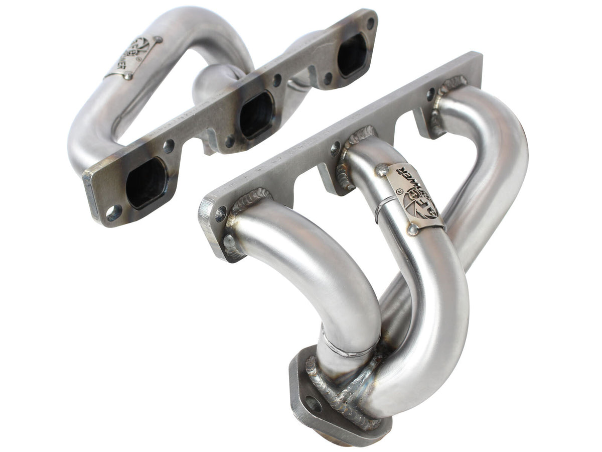Twisted Steel 409 Stainless Steel Short Tube Header Jeep Wrangler (JK) 07-11 V6-3.8L w/ Gasket Or Seal aFe Power-1