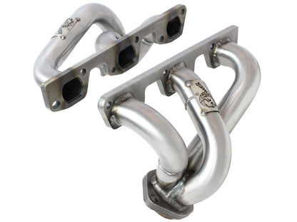 Twisted Steel 409 Stainless Steel Short Tube Header Jeep Wrangler (JK) 07-11 V6-3.8L w/ Gasket Or Seal aFe Power-1