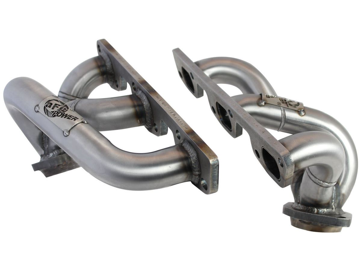 Twisted Steel 409 Stainless Steel Short Tube Header Jeep Wrangler (JK) 07-11 V6-3.8L w/ Gasket Or Seal aFe Power-2