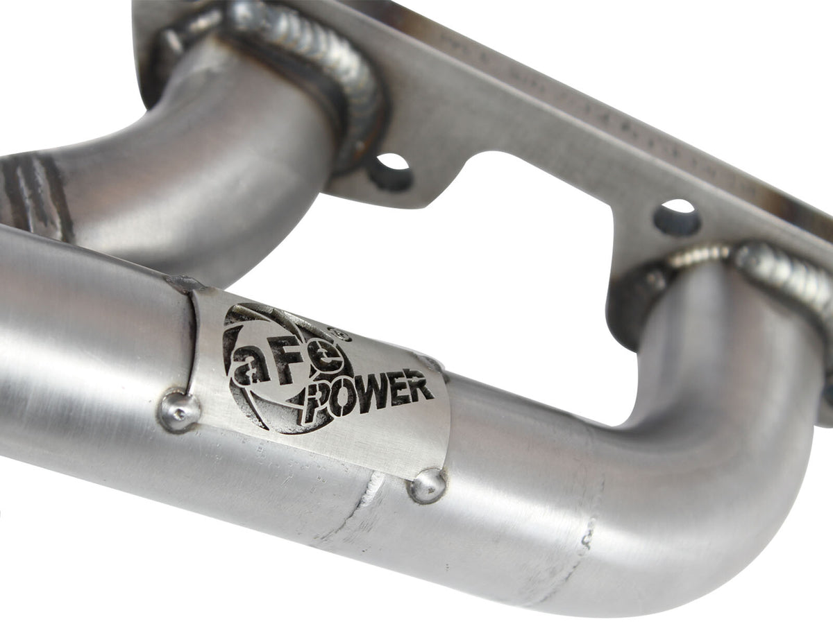 Twisted Steel 409 Stainless Steel Short Tube Header Jeep Wrangler (JK) 07-11 V6-3.8L w/ Gasket Or Seal aFe Power-4