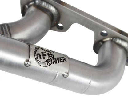 Twisted Steel 409 Stainless Steel Short Tube Header Jeep Wrangler (JK) 07-11 V6-3.8L w/ Gasket Or Seal aFe Power-4