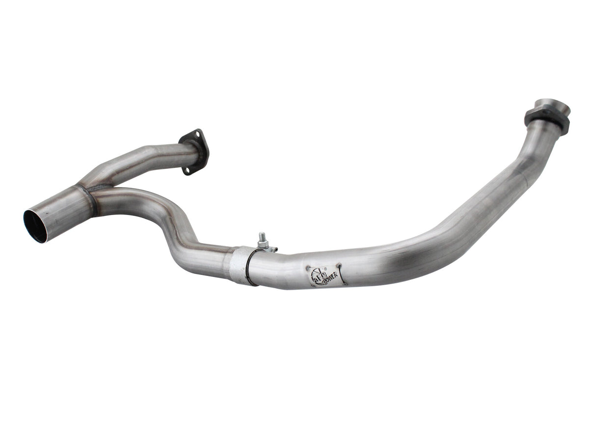 Twisted Steel 2 Inch to 2-1/2 Inch 409 Stainless Steel Street Series Y-Pipe Jeep Wrangler (JK) 12-18 V6-3.6L aFe Power