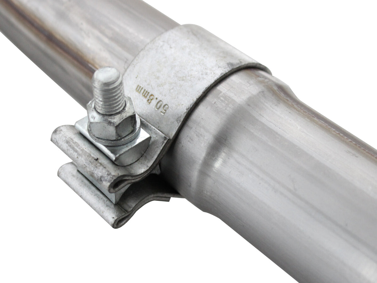 Twisted Steel 2 Inch to 2-1/2 Inch 409 Stainless Steel Street Series Y-Pipe Jeep Wrangler (JK) 12-18 V6-3.6L aFe Power-4
