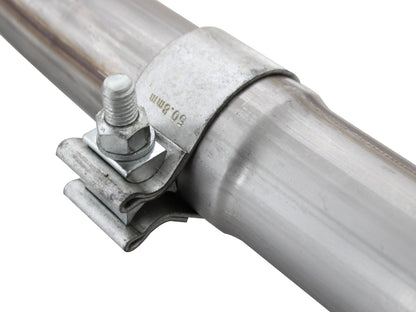 Twisted Steel 2 Inch to 2-1/2 Inch 409 Stainless Steel Street Series Y-Pipe Jeep Wrangler (JK) 12-18 V6-3.6L aFe Power-4