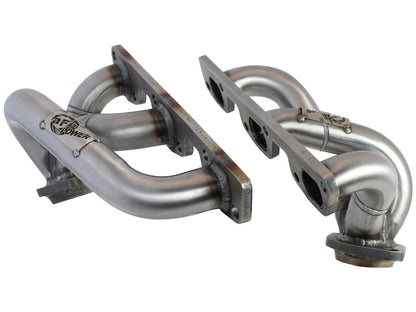 Twisted Steel 409 Stainless Steel Short Tube Header Jeep Wrangler (JK) 07-11 V6-3.8L w/o Gasket Or Seal aFe Power-2