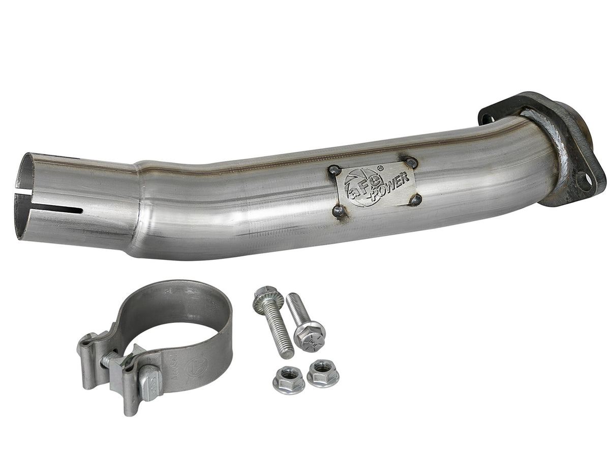 Twisted Steel 2-1/2 Inch 409 Stainless Steel Loop-Delete Downpipe Jeep Wrangler (Jl) 18-26/ Gladiator (Jt) 20-26 V6-3.6L aFe Power-1