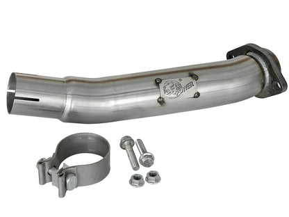 Twisted Steel 2-1/2 Inch 409 Stainless Steel Loop-Delete Downpipe Jeep Wrangler (Jl) 18-26/ Gladiator (Jt) 20-26 V6-3.6L aFe Power-1