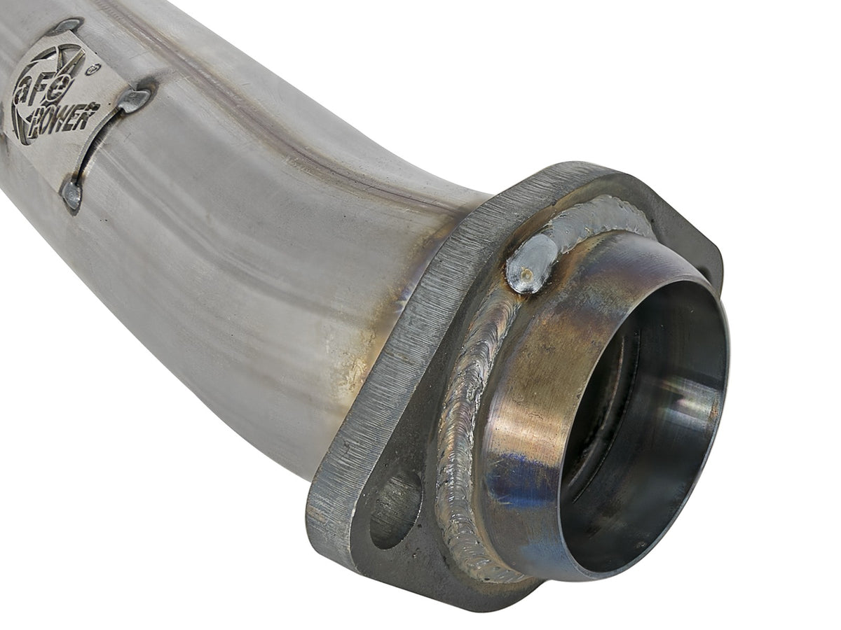Twisted Steel 2-1/2 Inch 409 Stainless Steel Loop-Delete Downpipe Jeep Wrangler (Jl) 18-26/ Gladiator (Jt) 20-26 V6-3.6L aFe Power-2