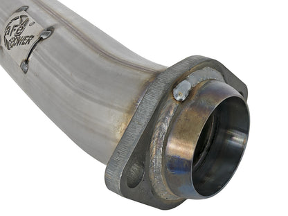 Twisted Steel 2-1/2 Inch 409 Stainless Steel Loop-Delete Downpipe Jeep Wrangler (Jl) 18-26/ Gladiator (Jt) 20-26 V6-3.6L aFe Power-2