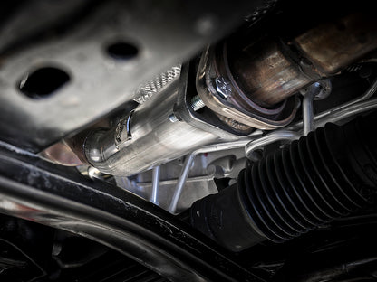 Twisted Steel 2-1/2 Inch 409 Stainless Steel Loop-Delete Downpipe Jeep Wrangler (Jl) 18-26/ Gladiator (Jt) 20-26 V6-3.6L aFe Power-5