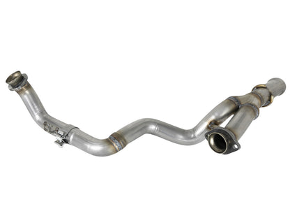 Twisted Steel 2-1/4 Inch to 2-1/2 Inch 409 Stainless Steel Street Series Y-Pipe Jeep Wrangler (Jl) 18-26/ Gladiator (Jt) 20-26 V6-3.6L aFe Power-1