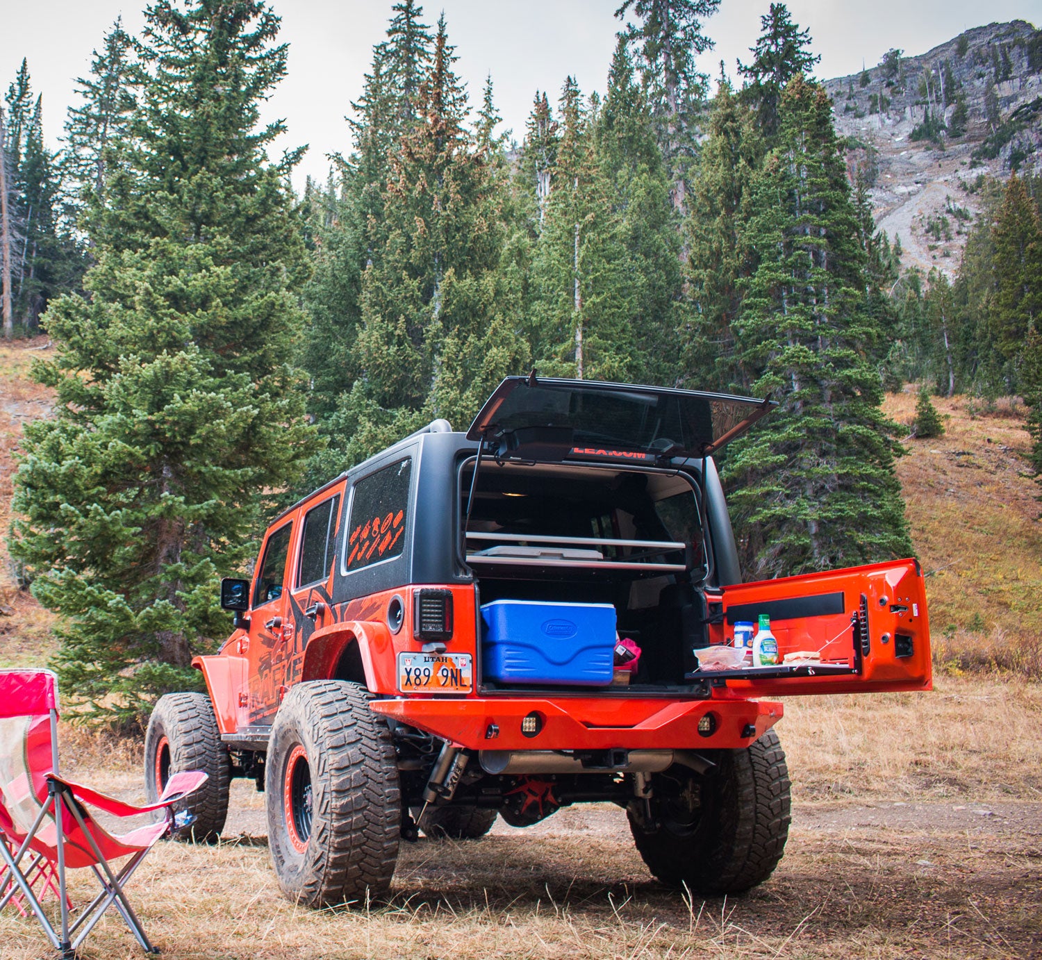 TeraFlex 07-18 Wrangler JK Cutting Board w/ Hardware MP Tailgate Table TeraFlex