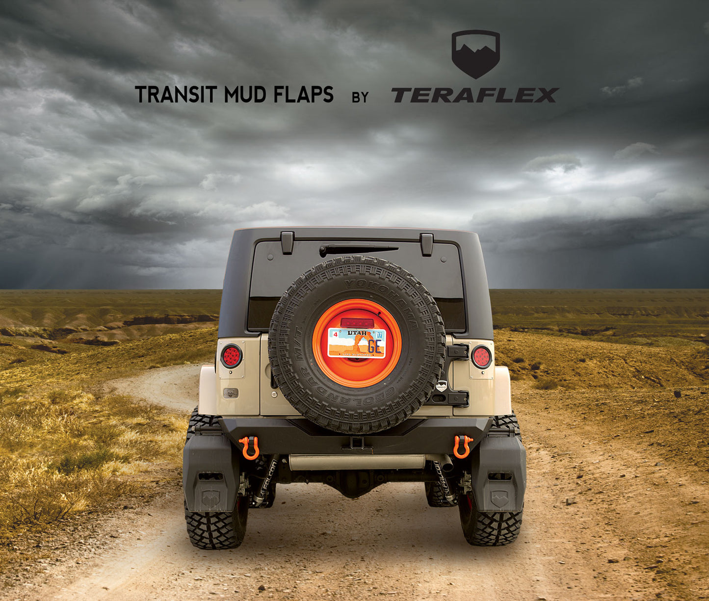TeraFlex 07-18 Wrangler JK Transit Mud Flap Kit TeraFlex