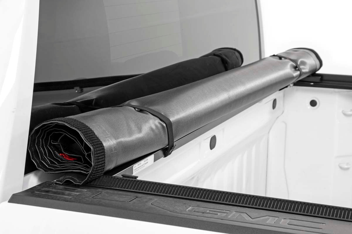 Soft Roll Up Bed Cover 5.8 Ft Bed 14-18 Chevy/GMC 1500 Rough Country-3