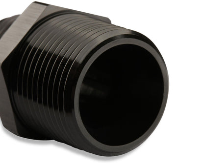 Straight -6 AN To 3/8 Inch NPT Adapter Black NPT to AN Flare Fitting 6061 Aluminum Construction Mr Gasket-2