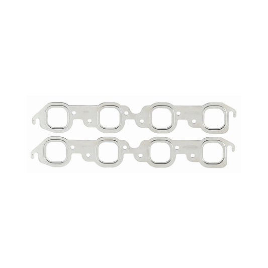MLS Header Gaskets Fits 1965-1990 Chevrolet 396-454 Mark IV Big Block Square Ports, 1.85 Inch x 1.90 Inch Mr Gasket