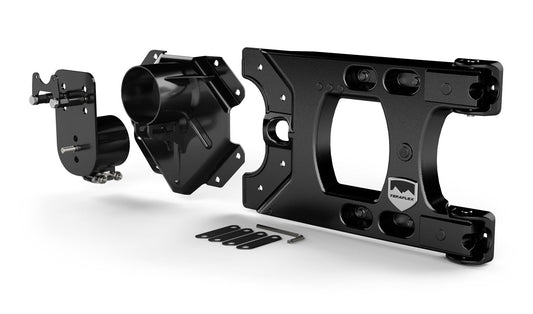 TeraFlex 07-18 Wrangler JK Alpha HD Hinged Spare Tire Carrier & Adjustable Spare Tire Mount Kit 5x5 Inch TeraFlex