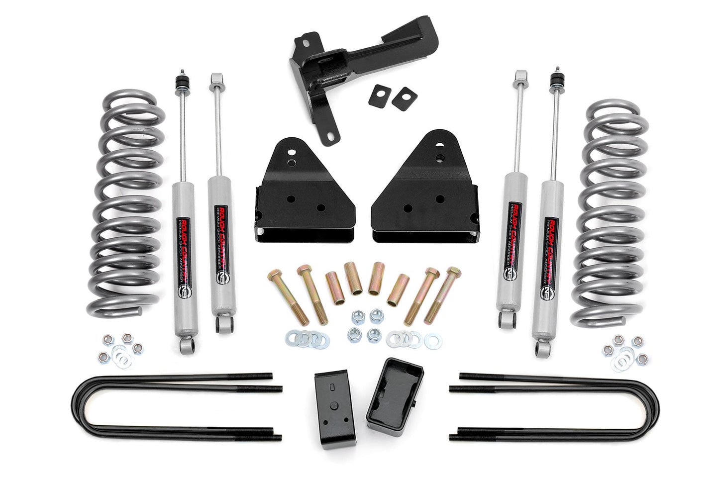 3 Inch Lift Kit FR Springs Ford F-250/F-350 Super Duty 4WD (2005-2007) Rough Country