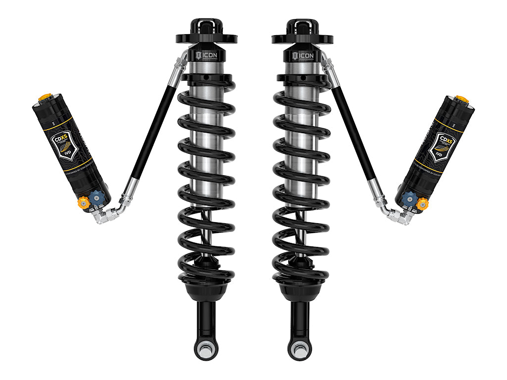 2021-2023 Ford Bronco Front 1.5-4 Inch Lift V.S. 2.5 Series Coilover Kit Remote Reservoir W/ CDXS ICON Vehicle Dynamics