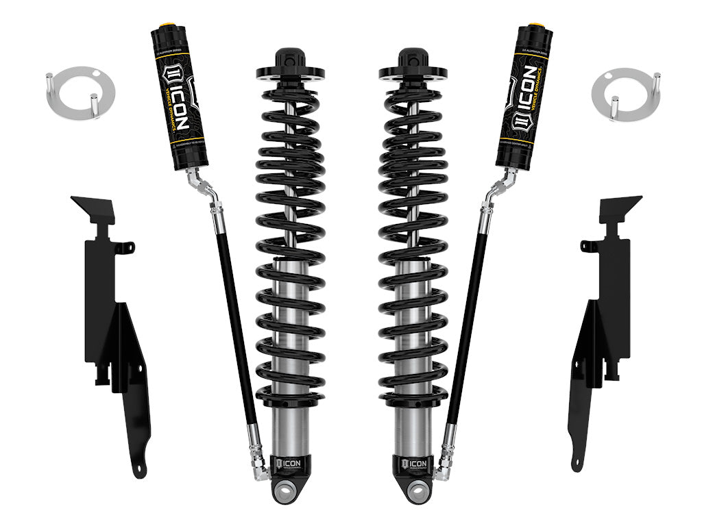 2021-2023 Ford Bronco Rear 1.25-3 Inch Lift V.S. 2.5 Series Coilover Kit Remote Reservoir Heavy Rate Spring ICON Vehicle Dynamics