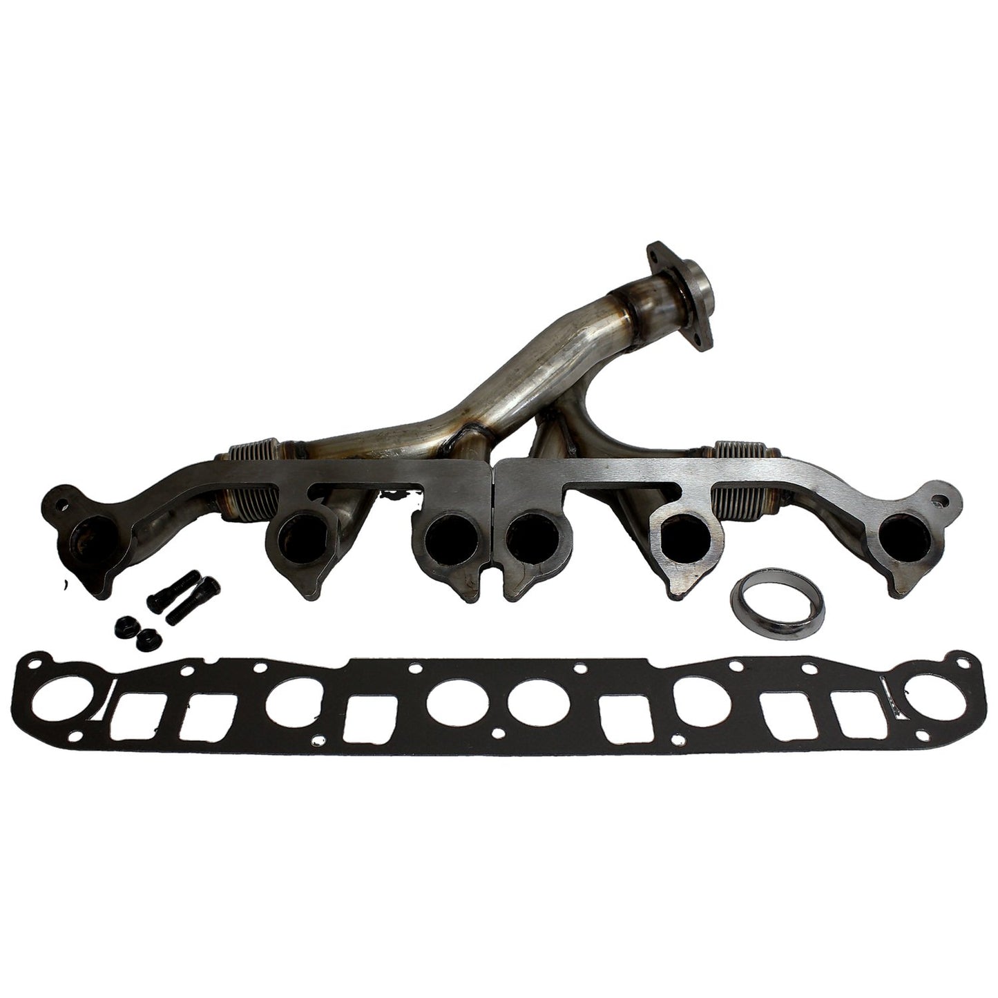 Exhaust Manifold Kit for 91-99 Jeep TJ, YJ, XJ, MJ, ZJ, Models w/ 4.0L Engine Crown Automotive-2