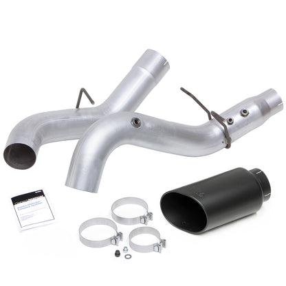Monster Exhaust System 5-inch Single Exit Black Tip 2017- 2019 Chevy/GMC 2500/3500 Duramax 6.6L L5P Banks Power-1