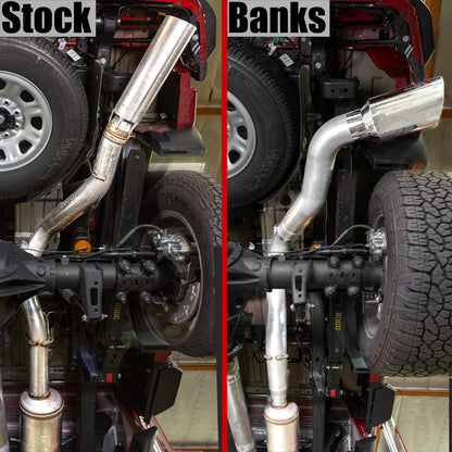 Monster Exhaust System 5-inch Single Exit Chrome Tip 20-22 Chevy/GMC 2500/3500 Duramax 6.6L L5P Banks Power-5