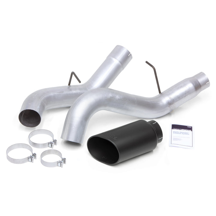 Monster Exhaust System for 11-15 Chevy/GMC 2500/3500 and (16 2500 Only) 6.6L Duramax LML (SRW) Black Tip Banks Power-1