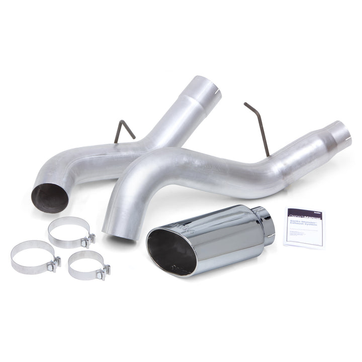 Monster Exhaust System for 11-15 Chevy/GMC 2500/3500 and (16 2500 Only) 6.6L Duramax LML (SRW) Chrome-Plated Stainless Tip Banks Power-1