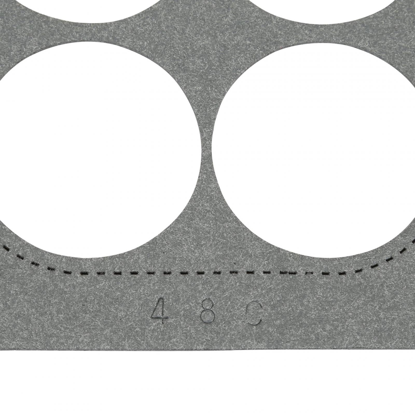 Performance Carburetor Base Fits Holley & Demon Square Flange 4-Barrel, 4 hole and open center applications Mr Gasket-1