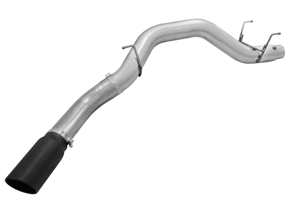 Atlas 5 Inch Aluminized Steel Dpf-Back Exhaust System w/Black Tip Dodge Ram Diesel Trucks 13-18 L6-6.7L (td)160.5/160 Inch Wheel-Base aFe Power-1