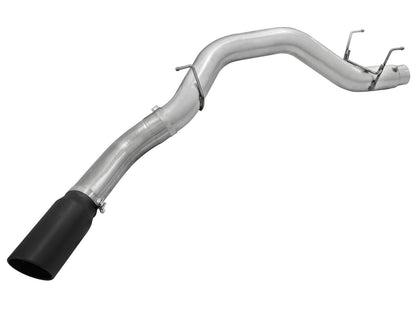 Atlas 5 Inch Aluminized Steel Dpf-Back Exhaust System w/Black Tip Dodge Ram Diesel Trucks 13-18 L6-6.7L (td)160.5/160 Inch Wheel-Base aFe Power-1