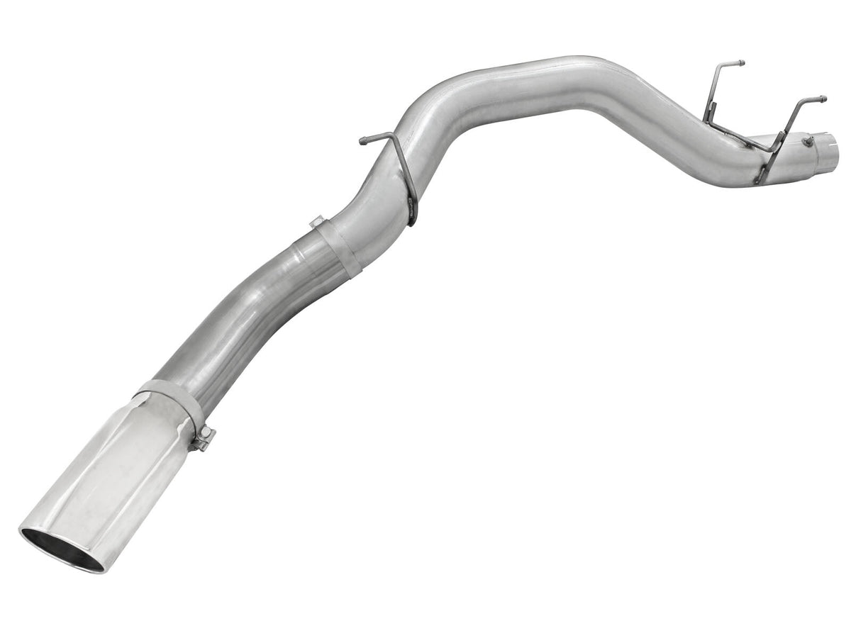 Atlas 5 Inch Aluminized Steel Dpf-Back Exhaust System w/Polished Tip Dodge Ram Diesel Trucks 13-18 L6-6.7L (td) aFe Power-1
