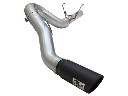 Atlas 5 Inch Aluminized Steel Dpf-Back Exhaust System w/Black Tip Dodge Ram Diesel Trucks 13-18 L6-6.7L (td) Crew Cab aFe Power