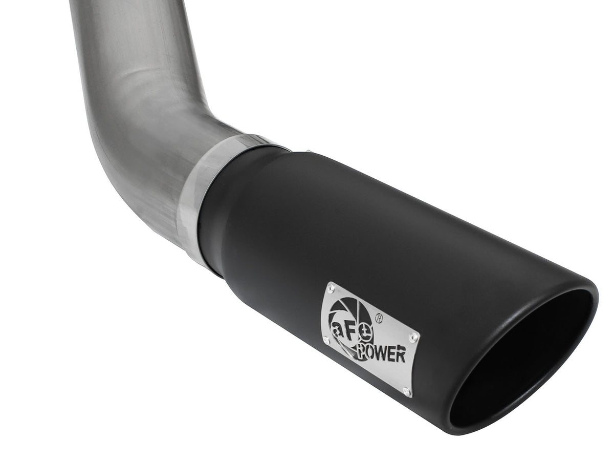Atlas 5 Inch Aluminized Steel Dpf-Back Exhaust System w/Black Tip Dodge Ram Diesel Trucks 13-18 L6-6.7L (td) Crew Cab aFe Power-5