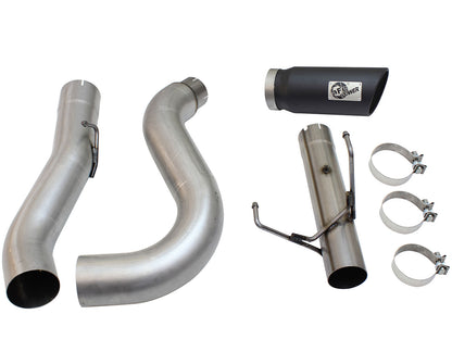 Atlas 5 Inch Aluminized Steel Dpf-Back Exhaust System w/Black Tip Dodge Ram Diesel Trucks 13-18 L6-6.7L (td) Crew Cab aFe Power-6