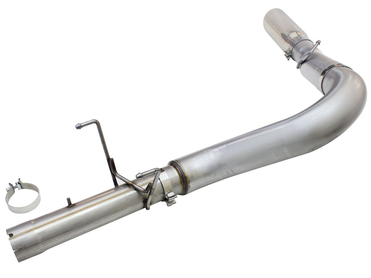 Atlas 5 Inch Aluminized Steel Dpf-Back Exhaust System w/Polished Tip Dodge Ram Diesel Trucks 13-18 L6-6.7L (td) Leaf/Coil Spring Suspension aFe Power-1
