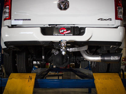 Atlas 5 Inch Aluminized Steel Dpf-Back Exhaust System w/Black Tip Ram Diesel Trucks 19-26 L6-6.7L (td) Crew Cab, Long Bed 8' Box 169 Inch Wheelbase Models aFe Power-3