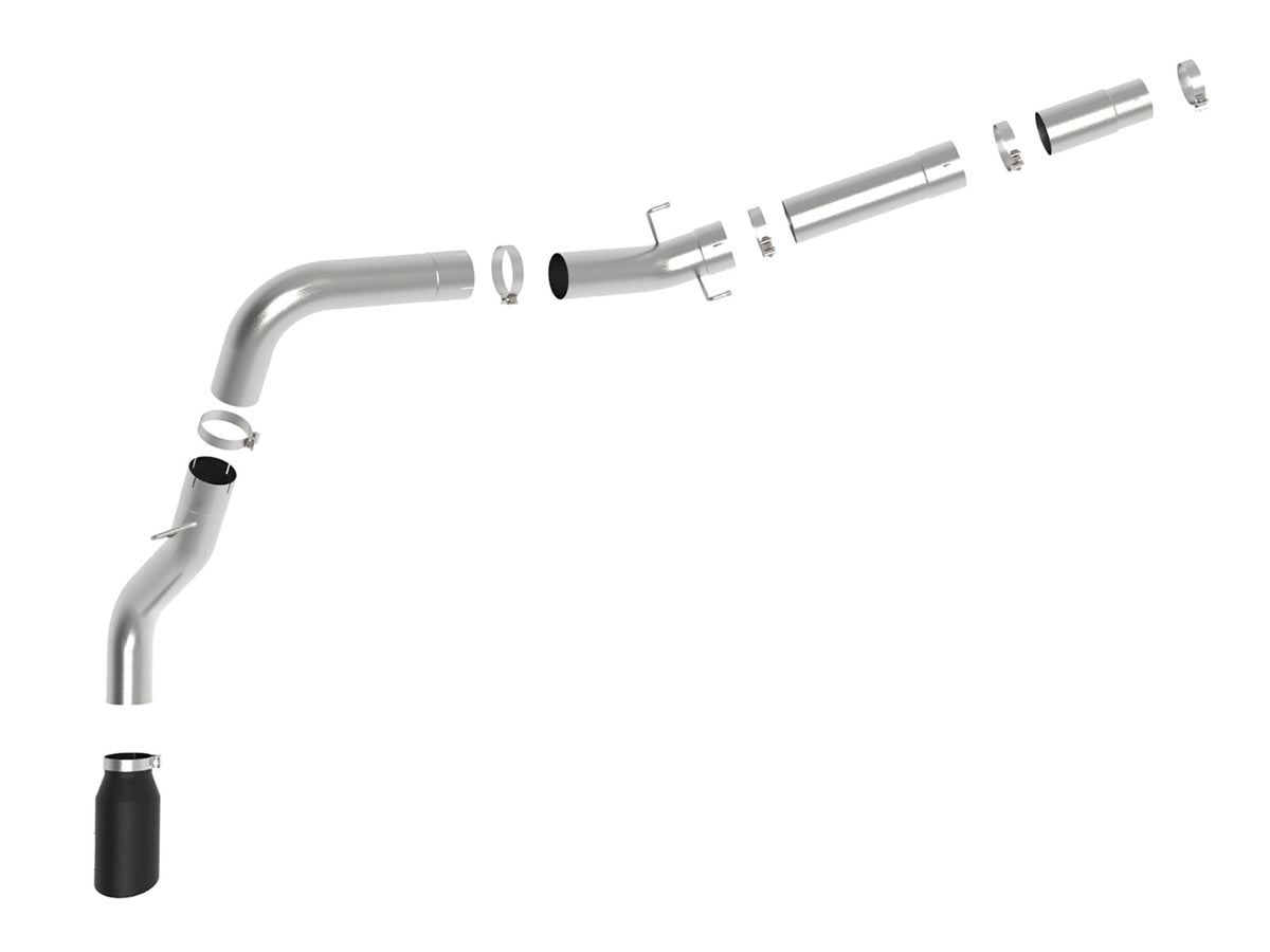Atlas 5 Inch Aluminized Steel Dpf-Back Exhaust System w/Tip Ram Diesel Trucks 19-26 L6-6.7L (td) 149-160 Wheelbase aFe Power-6