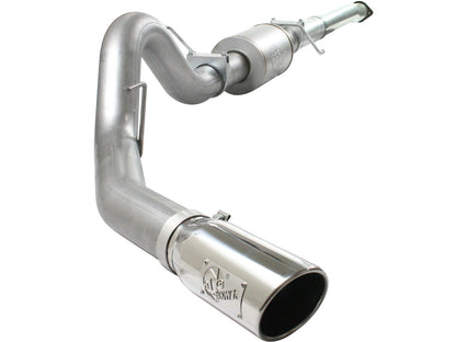 Atlas 4 Inch Aluminized Steel Cat-Back Exhaust System w/ Muffler & Tip Ford F-150 11-14 V6-3.5L (tt) aFe Power