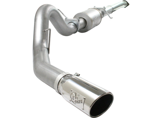 Atlas 4 Inch Aluminized Steel Cat-Back Exhaust System w/ Muffler & Tip Ford F-150 11-14 V6-3.5L (tt) aFe Power