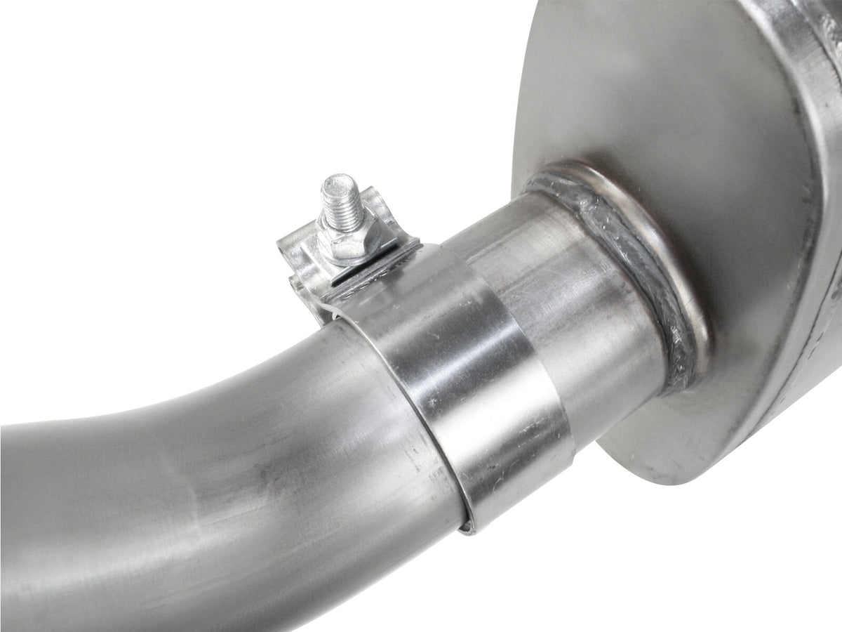 Atlas 2-1/2 Inch Aluminized Steel Cat-Back Exhaust System w/ Muffler & Polish Tip Ford Ranger 98-12 V6-4.0, 98-08 V6-3.0L, 98-01 L4-2.5L, & 01-01 L4-2.3L aFe Power-2