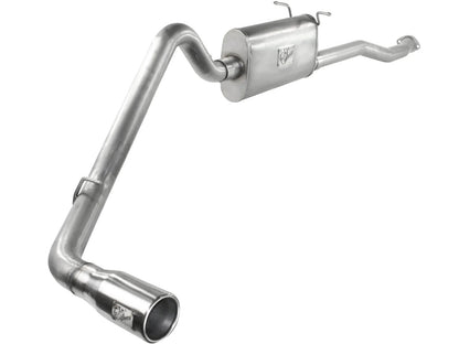 Atlas 2-1/2 Inch Aluminized Steel Cat-Back Exhaust System w/ Muffler & Polish Tip Ford Ranger 98-12 V6-4.0, 98-08 V6-3.0L, 98-01 L4-2.5L, & 01-01 L4-2.3L aFe Power-3