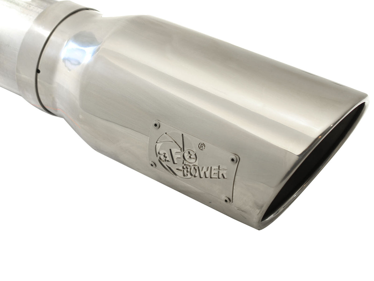 Atlas 5 Inch Aluminized Steel Dpf-Back Exhaust System w/Tip Ford Diesel Trucks 08-10 V8-6.4L (td) aFe Power-5