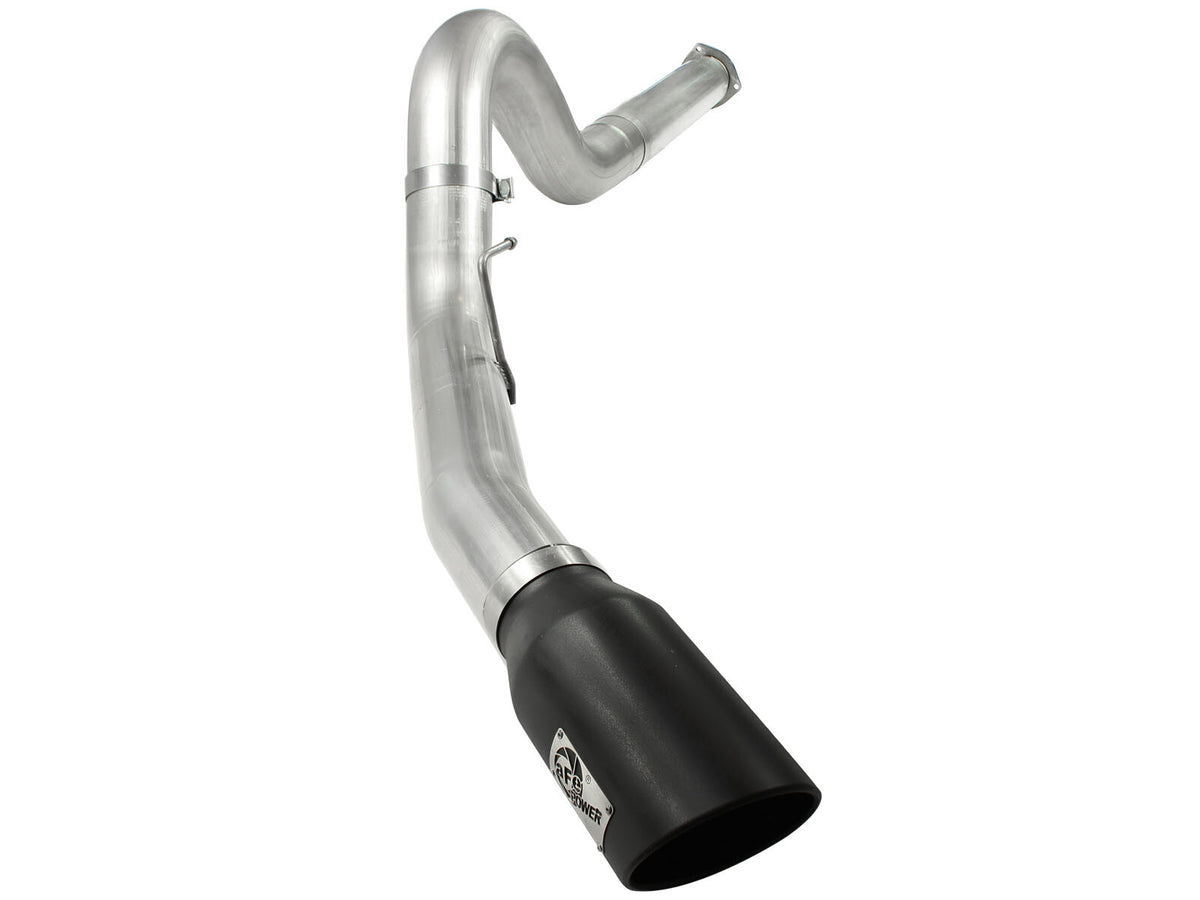 Atlas 5 Inch Aluminized Steel Dpf-Back Exhaust System w/ Tip Ford Diesel Trucks 11-14 V8-6.7L (td) aFe Power-3