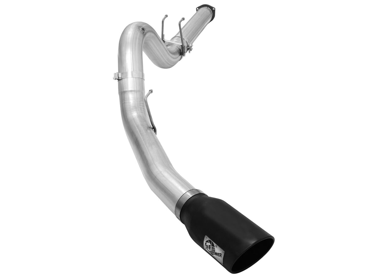 Atlas 5 Inch Aluminized Steel Dpf-Back Exhaust System w/Tip Ford Diesel Trucks 15-16 V8-6.7L (td) aFe Power-6