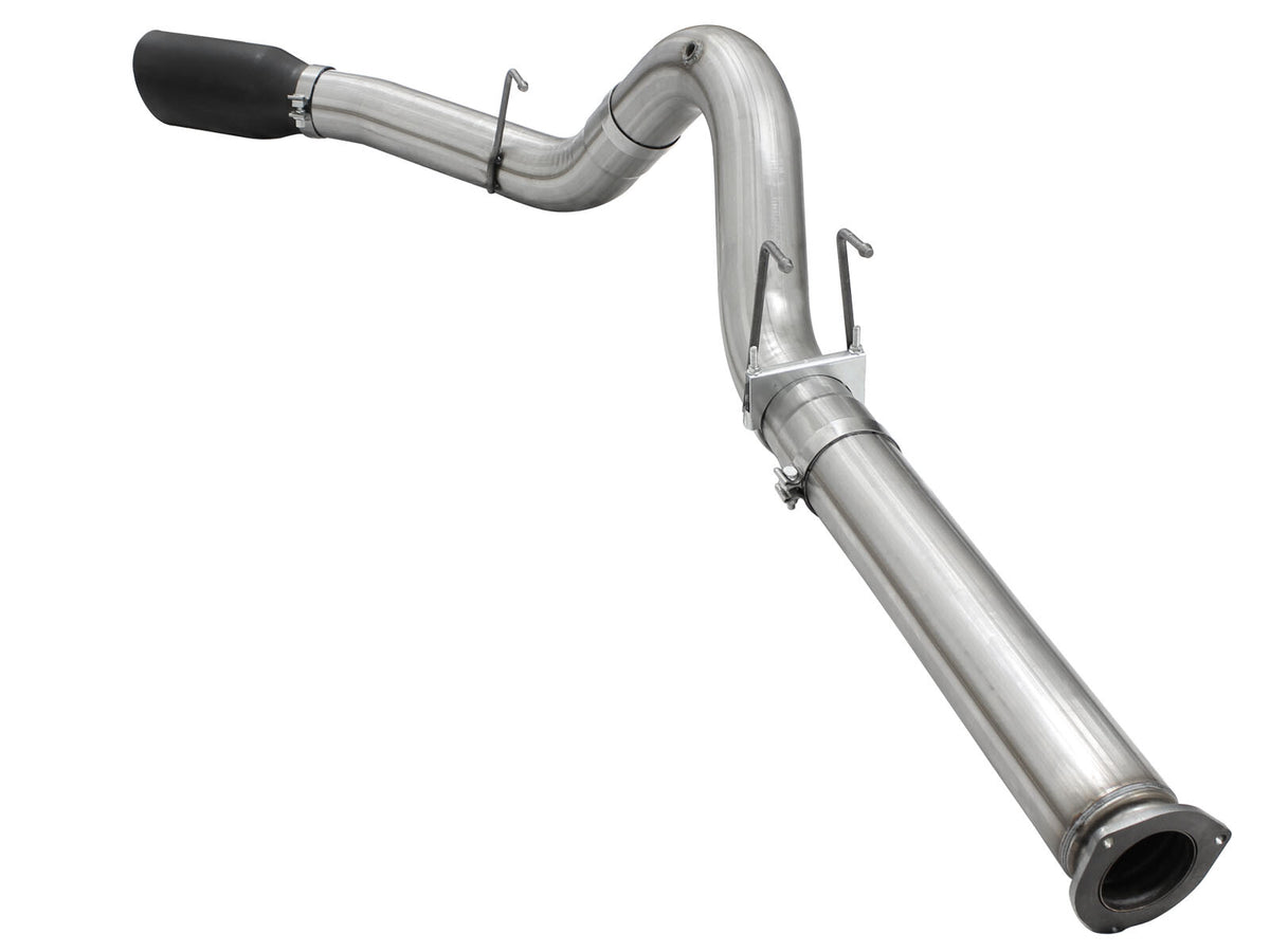Atlas 5 Inch Aluminized Steel Dpf-Back Exhaust System w/Tip Ford Diesel Trucks 15-16 V8-6.7L (td) aFe Power-8