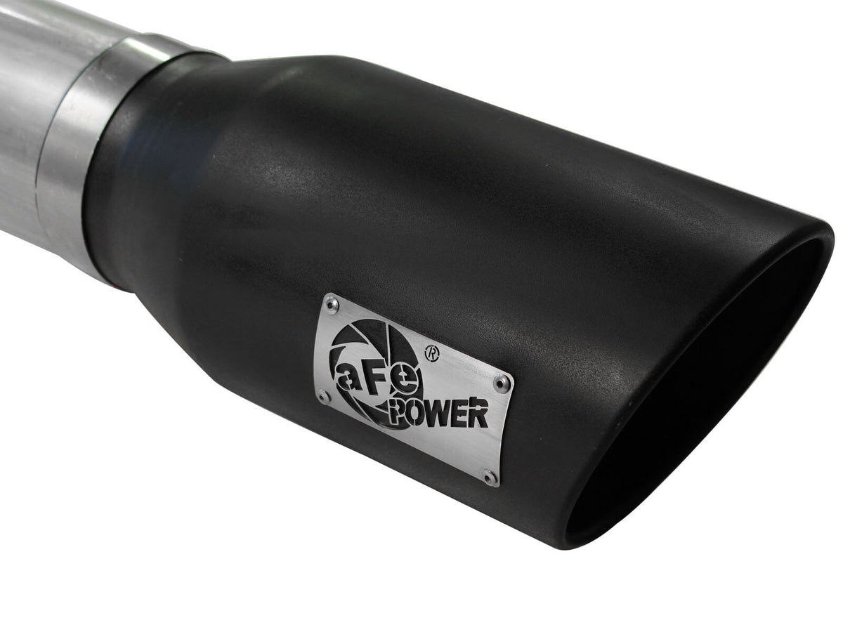 Atlas 5 Inch Aluminized Steel Dpf-Back Exhaust System w/Tip Ford Diesel Trucks 15-16 V8-6.7L (td) aFe Power-11